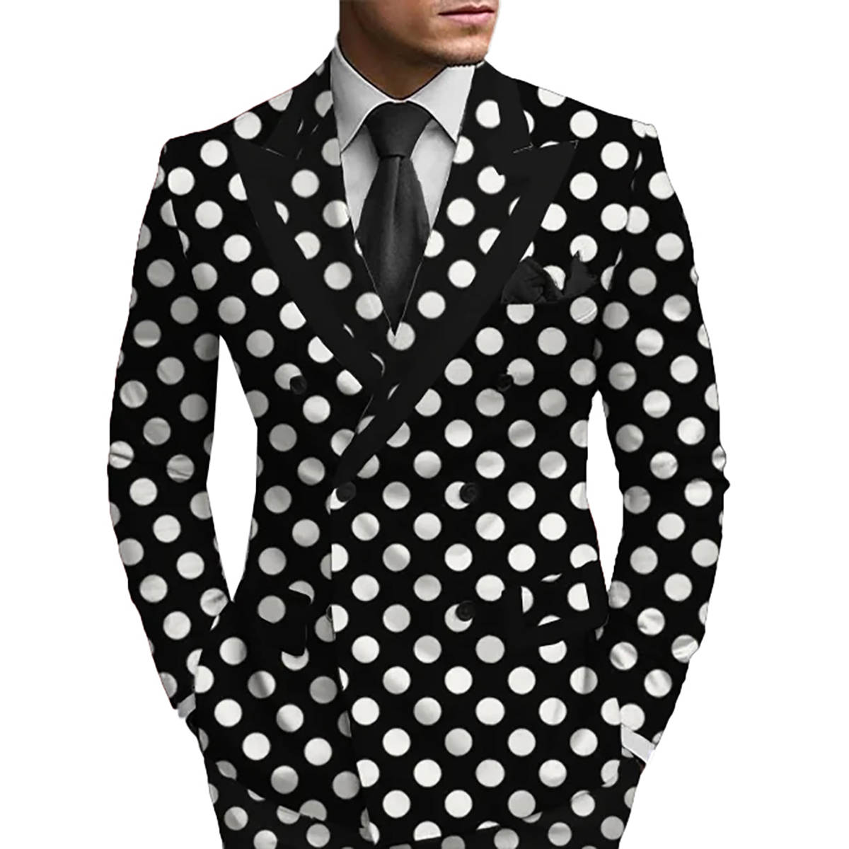 Classic Fit Black Men Coat 2 Pieces Sets Jacket Pants White Point Wedding Tuxedos Peaked Lapel Formal Groom Wear Customized
