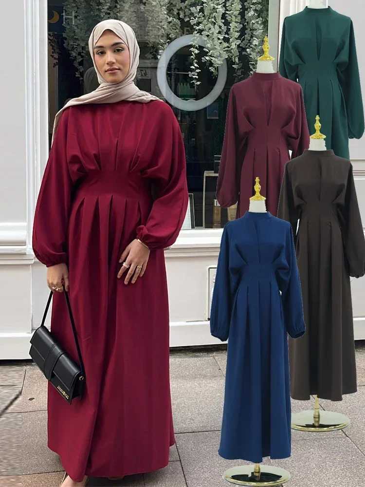Ramadan Linen Abaya Dubai Turkey Islam Muslim Modest Dress Kaftan Prayer Clothes For Women Ka Robe Arabe Femme Musulmane X250514