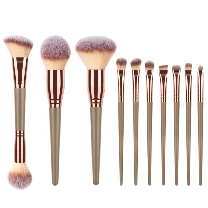 Makeup Brush Set 10 Soft Hair Loose Powder Blush Foundation Eyeshadow Concealer Brush Makeup Eyebrow Brush Portable Set Brush