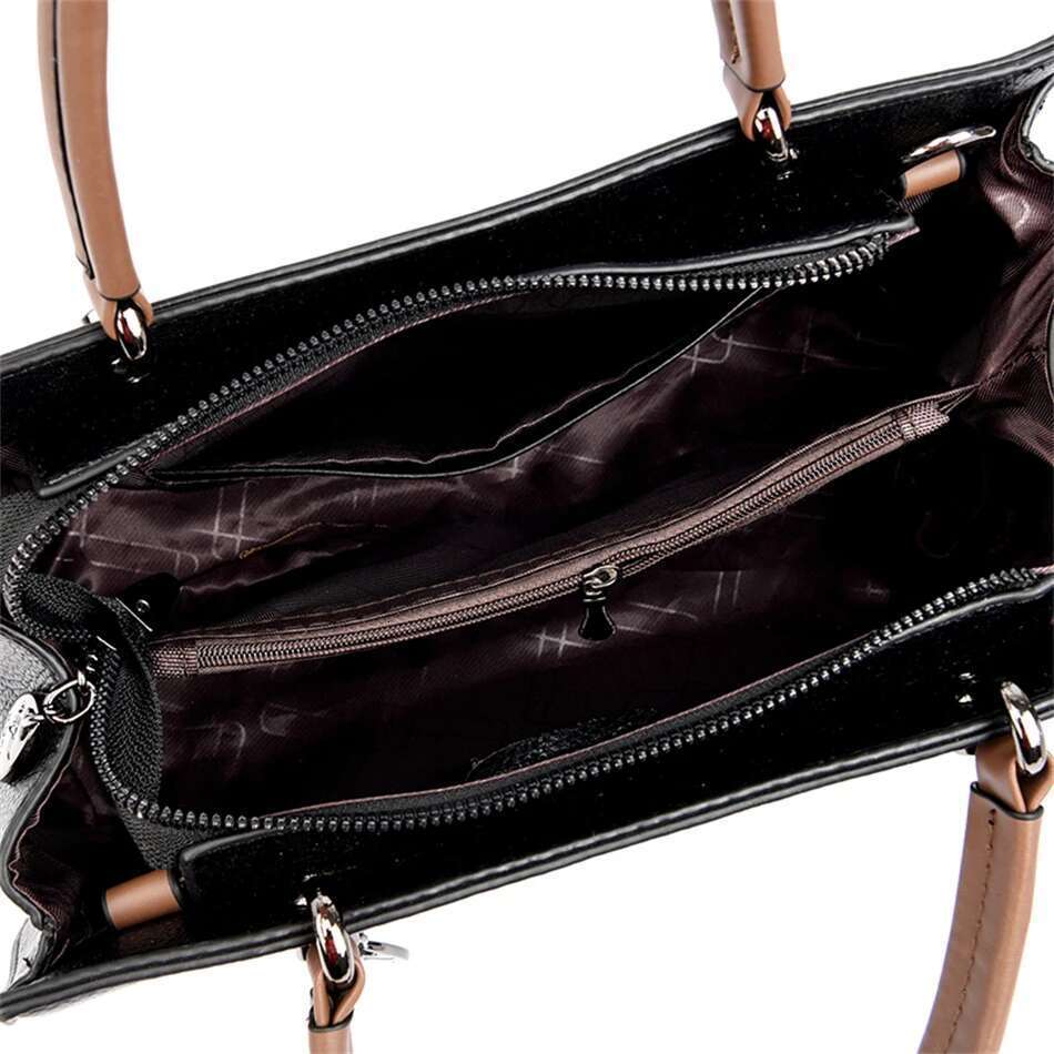Designer Multi Layered Handbag 2024 Trendy High Quality Soft Leather Messenger Women's Shoulder Crossbody Bag