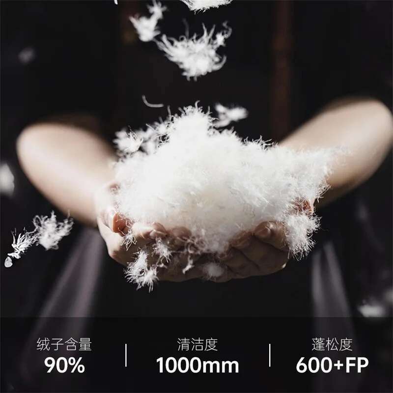 Maden Women Autumn Winter 90% White Duck Down Thickened And Warm Stand Collar Outerwear Coat Windproof Jacket