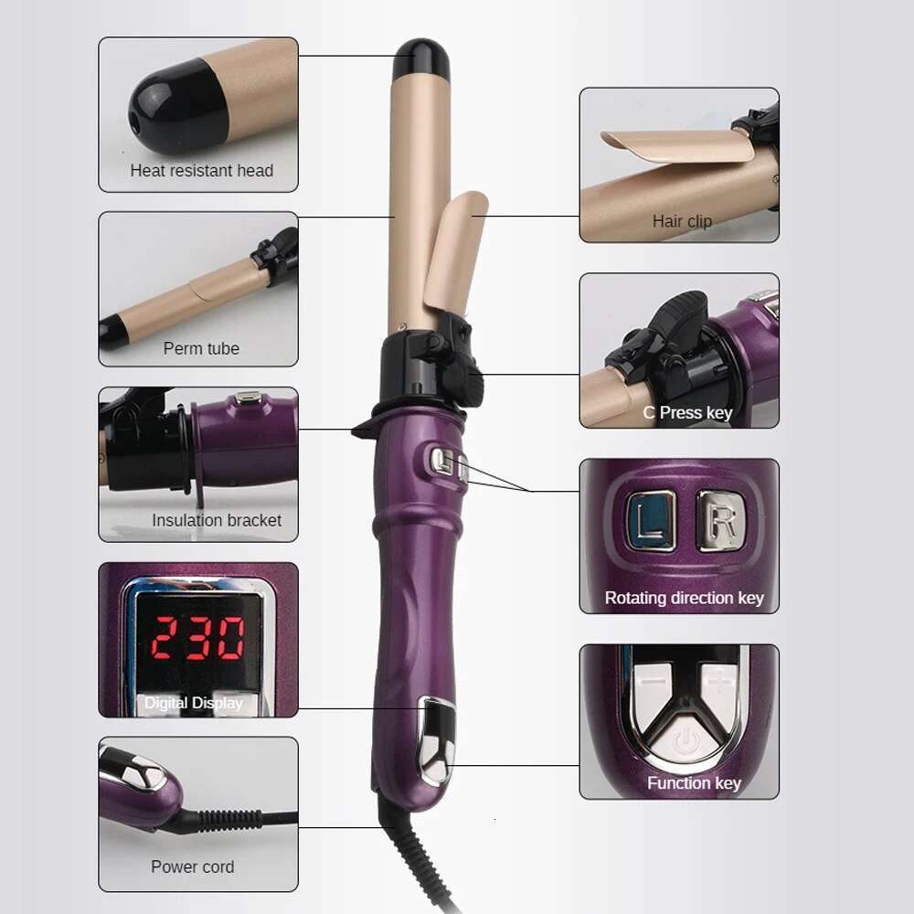 Spot fully rotating electric rod automatic hine divine O wound big wave curling hair beauty