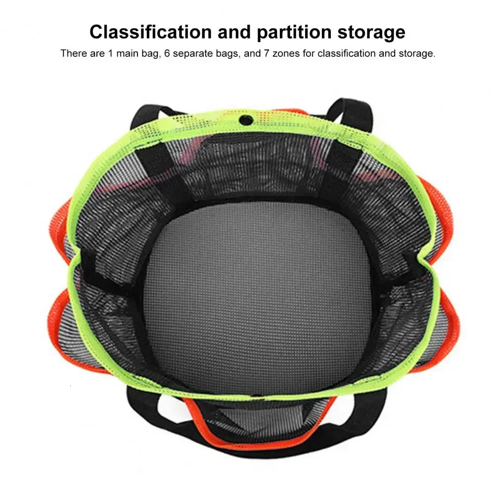 Portable Mesh Toiletry Bag Large Capacity Beach Quick Dry Shower Perfect for Travel Gym Camping College Dorms Use 250514