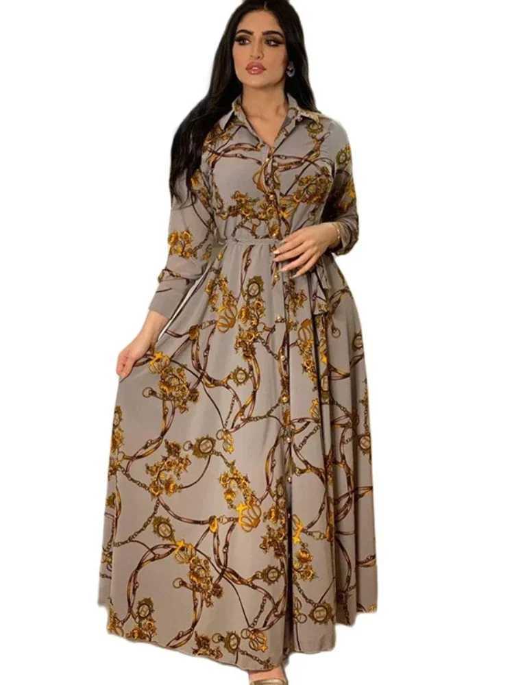 Muslim Abaya Dress Women Ramadan Print Shirt Dresses Autumn Turkey Islamic Vestidos Elegant India Moroccan Kaftan Arab 2025 X250514