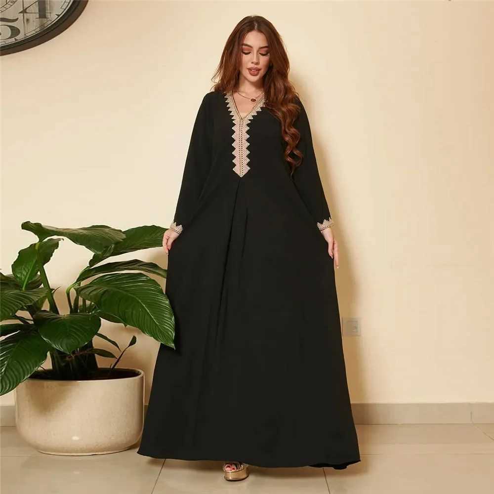 Malaysia Turkey Women Maxi Dress Muslim Ramadan Islamic Arabic Abayas Ethnic Solid Spring Autumn Robe Gown Middle East X250514