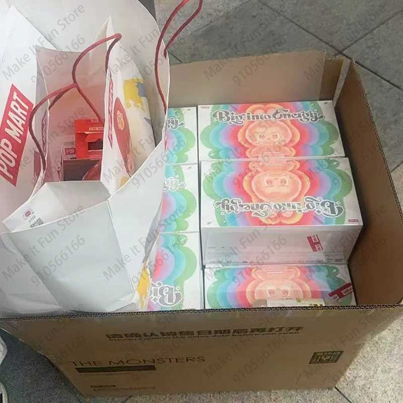 100% Genuine Labubu V3 THE MONSTERS High energy ahead series Vinyl plush pendant blind box giftT250514