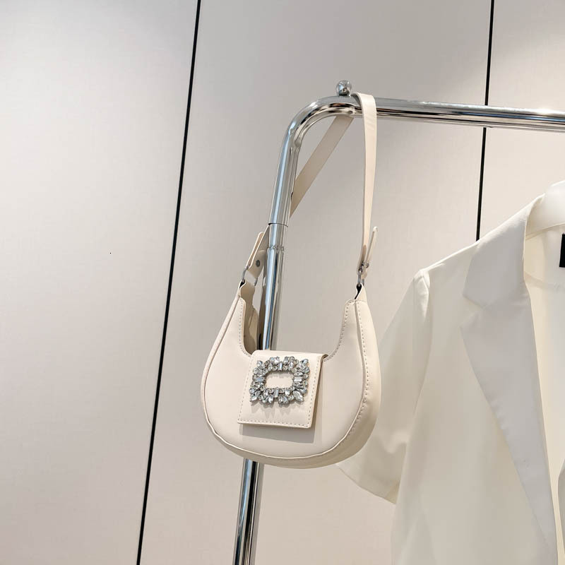 Elegant Diamond Small 2025 New Trendy Fashion Handbag New Free Delivery Designer Bag Internet Celebrity Luxury Bag Single Shoulder Underarm Bag For Wo