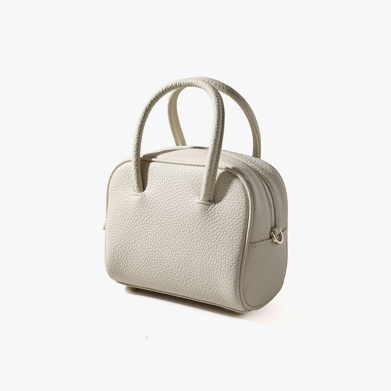 Bag Crossbody Versatile Top Layer Cowhide Tote Fashionable Commuting Small Square Bag Women's High-End Handbag