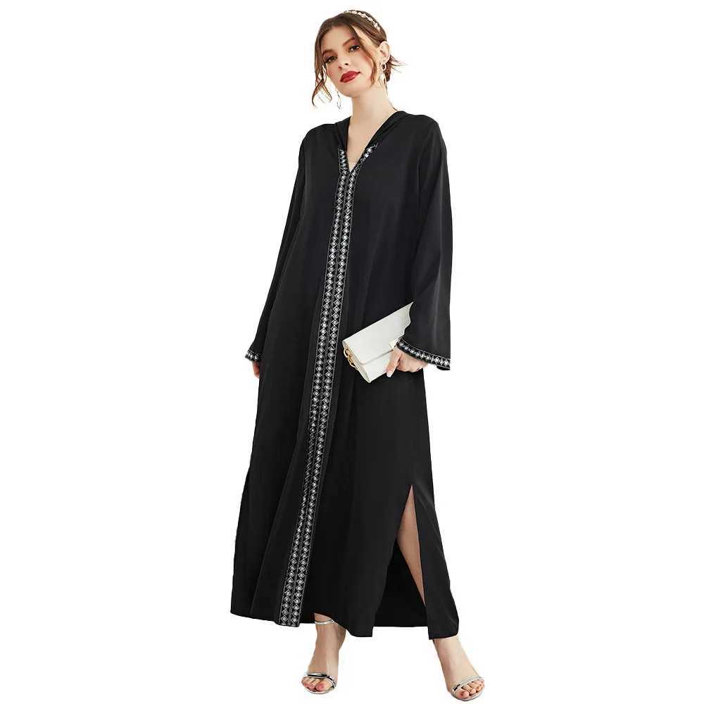 Morocco Kaftan Women Muslim Hooded Maxi Dress Eid Ramadan Djellaba Dubai Abaya Turkey Robe Islamic Clothing Jalabiya Vestidos X250514