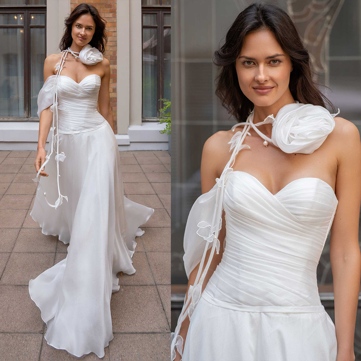 Exquisite A Line Wedding Dresses Sexy Sweetheart Appliques Lace Bridal Gowns Custom Made Backless Sweep Train Robe