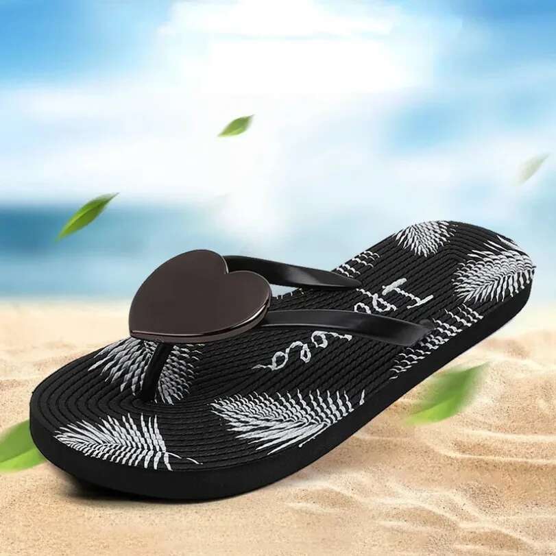 House Slipper Women Heart Love Cloud Sandals Summer Flip ps Beach Slides Casual Home Shoes Platform Bathroom Flat Female