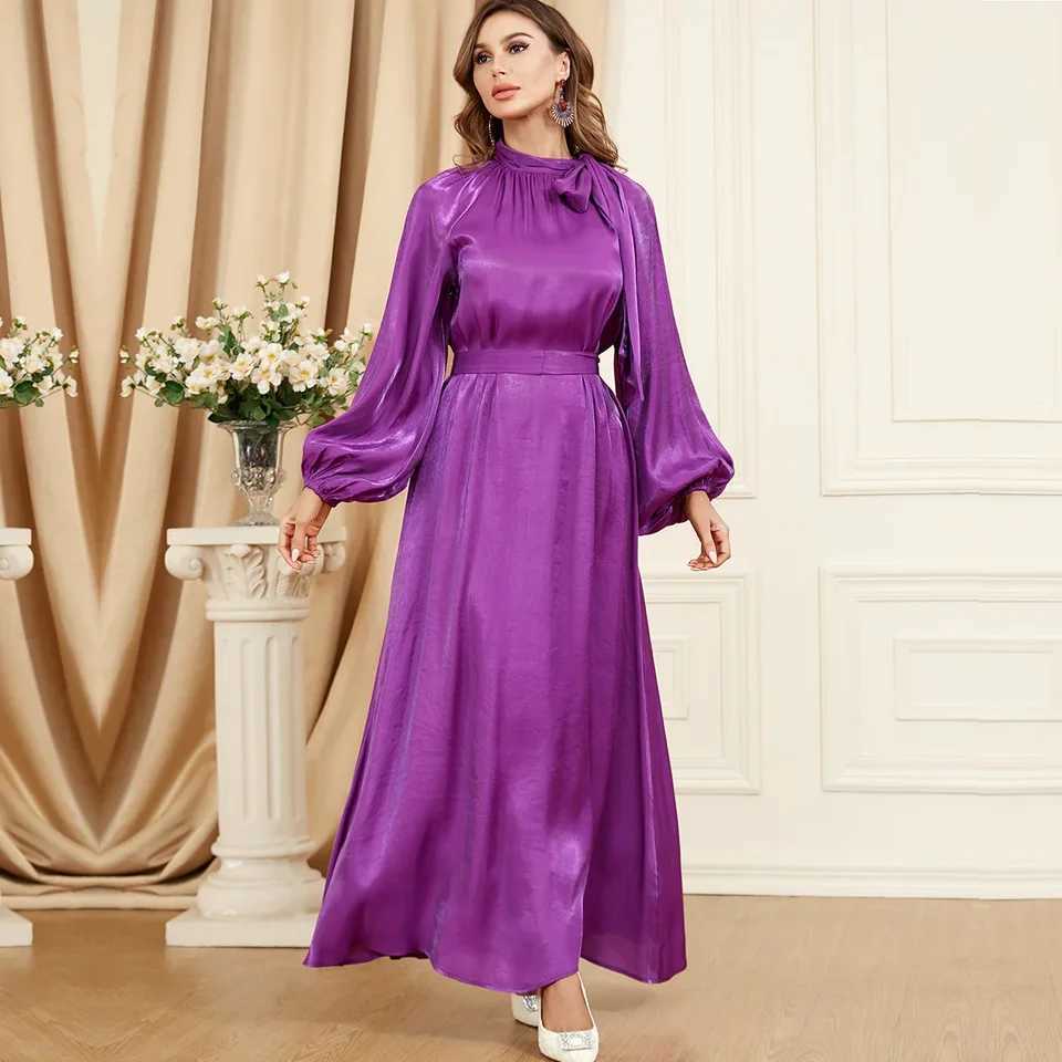 Spring Party Evening Abaya Lantern Slve Dress Women Muslim Moroccan Kaftan Ramadan Jalabiya Islam Dubai Arabic Kaftan Robes X250514