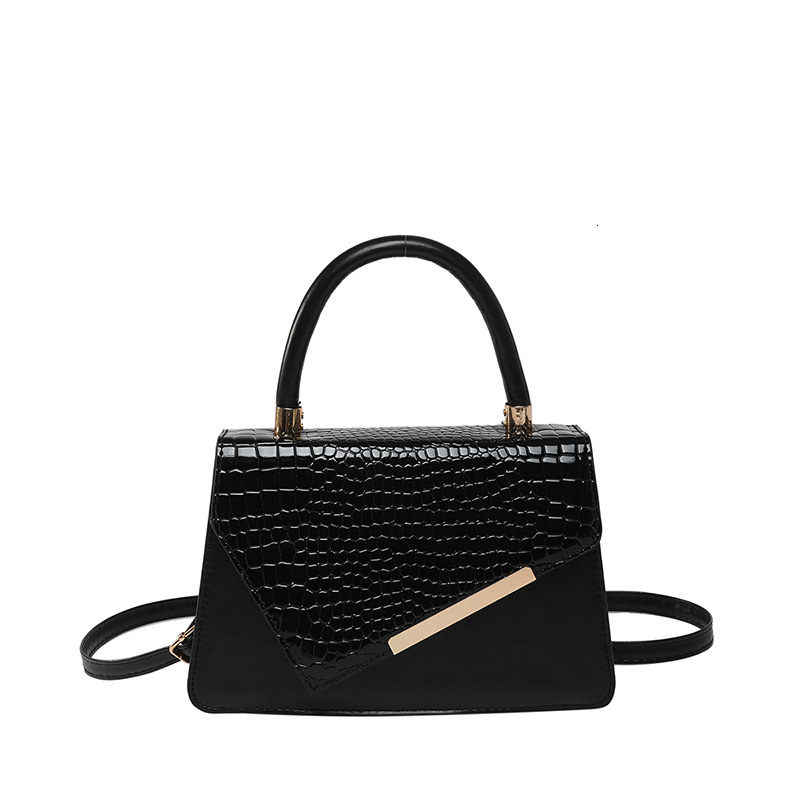 Simple Handheld Luxury Bag For Women 2025 New Trendy Fashion Crocodile Pattern Western Style Single Shoulder New Free Delivery Designer Bag Crossover 