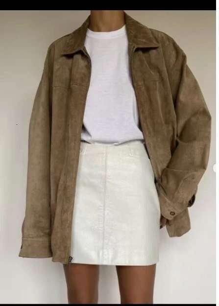 2025 Fall / Autumn Winter New Women Fashion Suede Jacket Basic Blazer