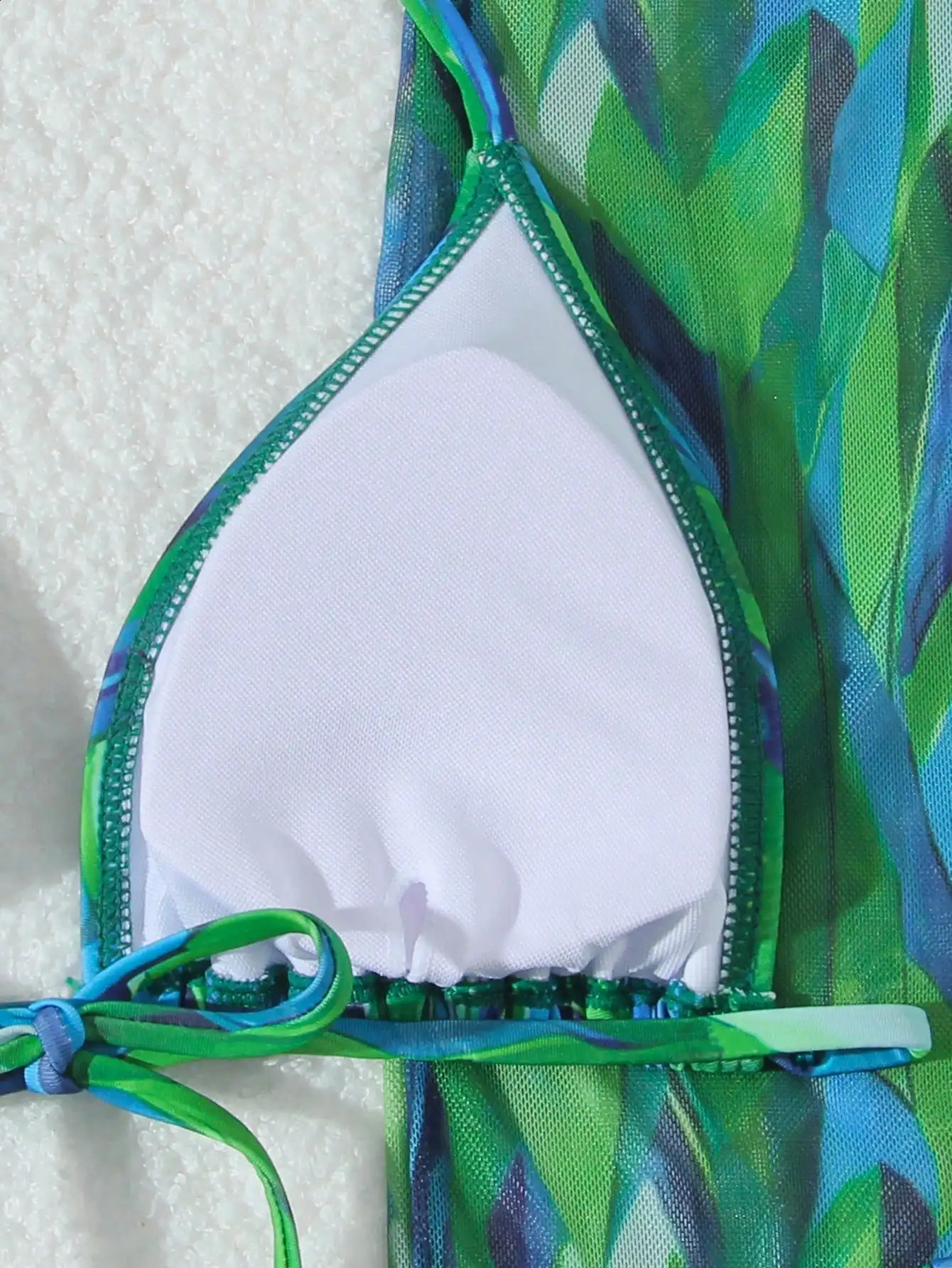 2025 summer peacock green swimsuit threepiece skirt bikini 250506