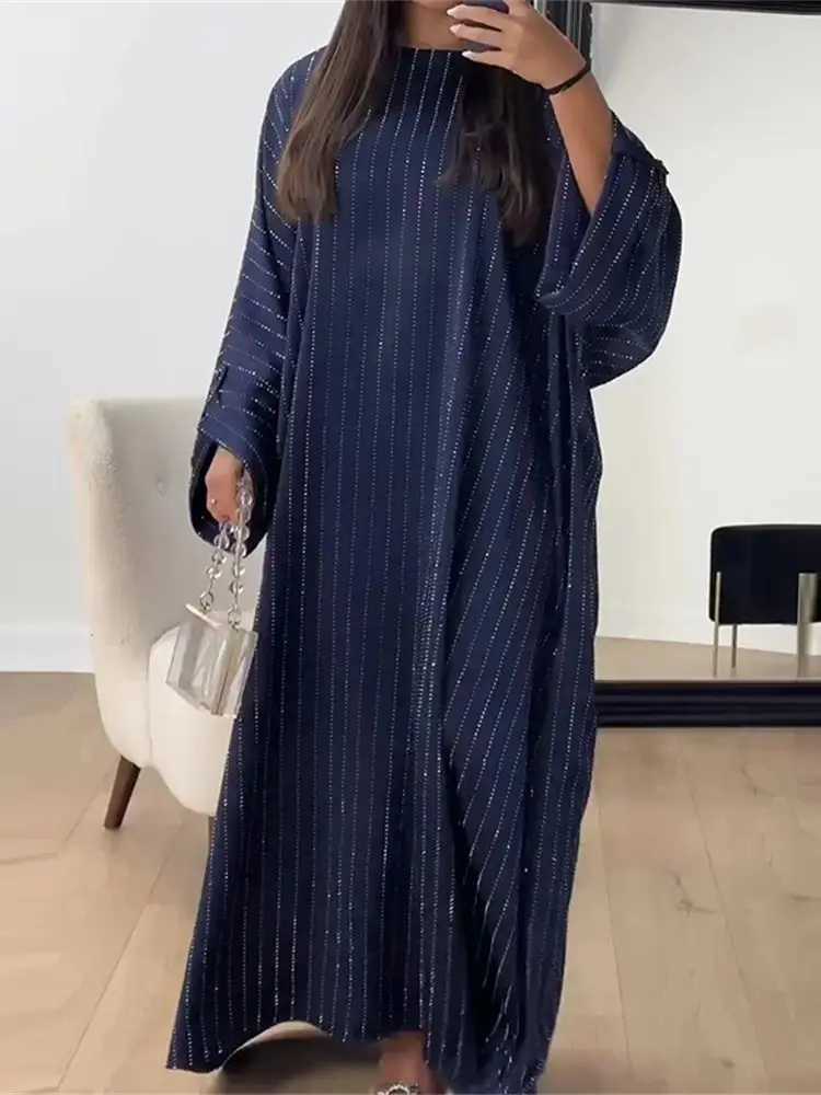 Ramadan Eid Satin Batwing Abaya Dubai Luxury Elegante Muslim Kaftan Dress Abayas For Women Ka Robe Femme Musulmane Vestidos X250514