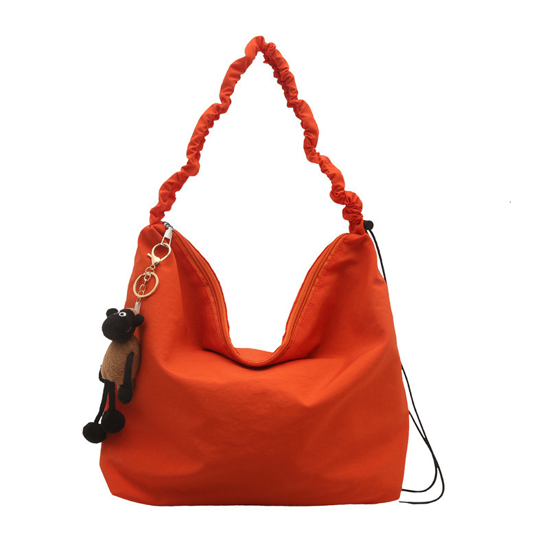 Korean Version Dumpling Nylon Simple Canvas Large Capacity New Free Delivery Designer Bag Casual Bag Luxury Bag Women's Trendy Single Shoulder Cr