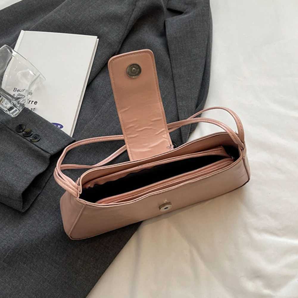 Wen PU Bow Shoder Bag Fi Carrying Bag Large Capacity Simple Top Handle Bag Hasp Zipper Closure Small Shoder Purse Z250514
