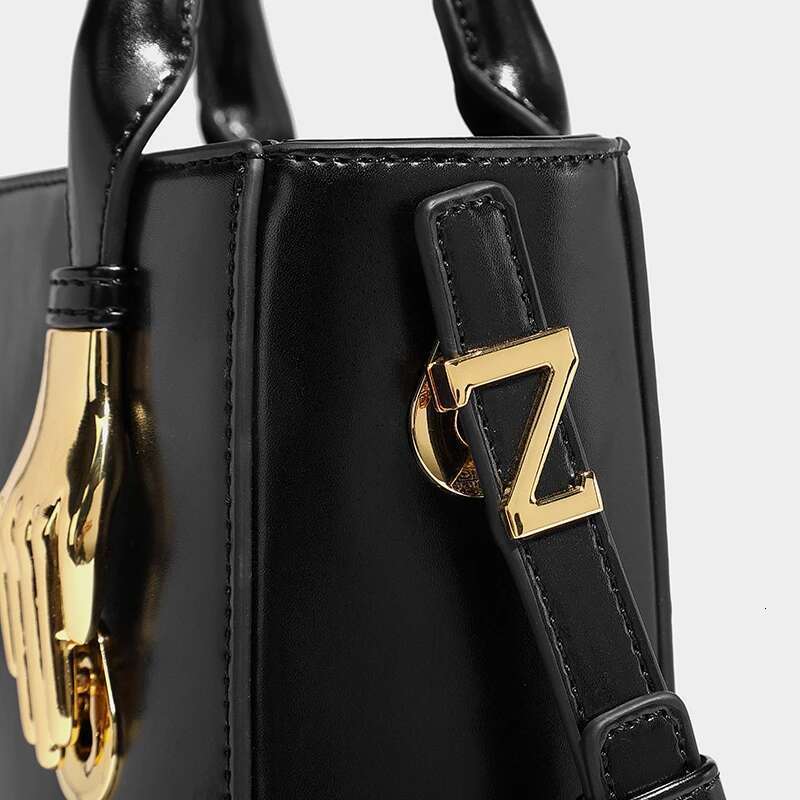 High Quality Women's Handbags Minority Designer Brand Ladies Tote Fashion Shoulder Crossbody Purse Black Gold Box Bag