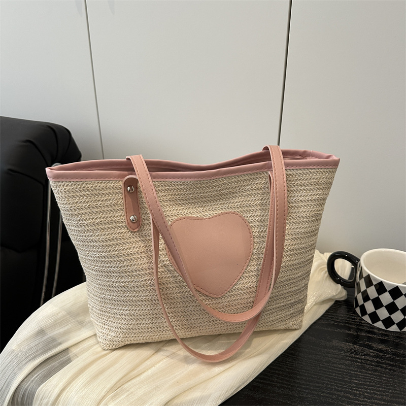 Leisure Women's Luxury Bag Literary Forest Series Shoulder Bag New Fashionable Handbag Dualuse Large New Free Delivery Designer Bag Capacity Wove