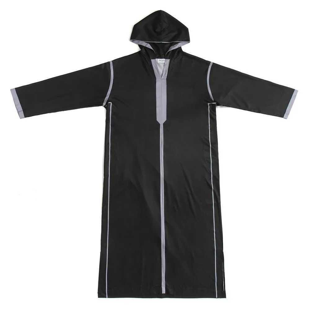 Eid Djellaba Jubba Thobe for Men Ramadan Muslim Robe Hooded Dress Abayas Dubai Turkey Abaya Islam Clothing Costumes Jubba Thobes X250514