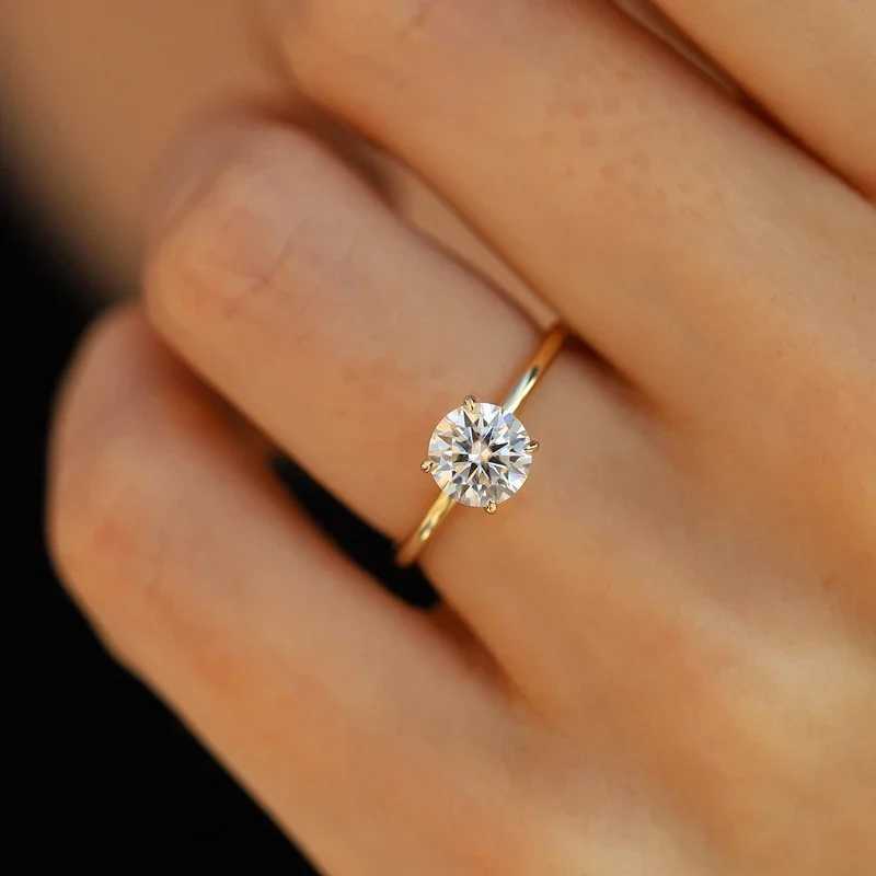 925 Sterling Silver 1-3 Carats Gorgeous Fashion Round Zircon Ring For Women Engagement Wedding Luxury High Quality Fine JewelryXJ250514