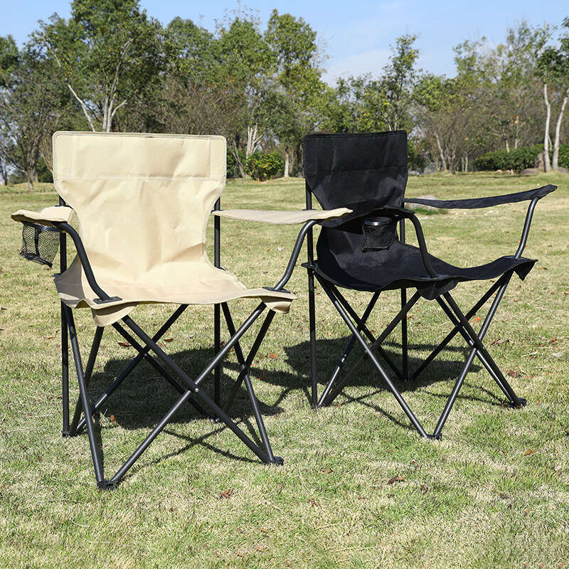 Outdoor backrest outdoor leisure folding chair, multifunctional barbecue camping fishing portable chair