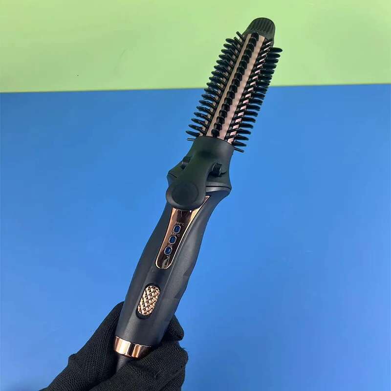 Multi-functional fast straightening brush, high quality home portable straight hair curler styling comb heating LED indicator li