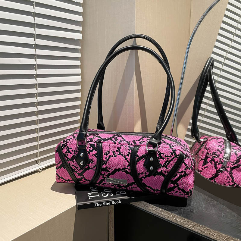 Designer Pack Internet Celebrity Armpit New Fashionable Snake Pattern Personalized Handbag For Women Large Capacity Single Shoulder Pillow Bag Free Sh