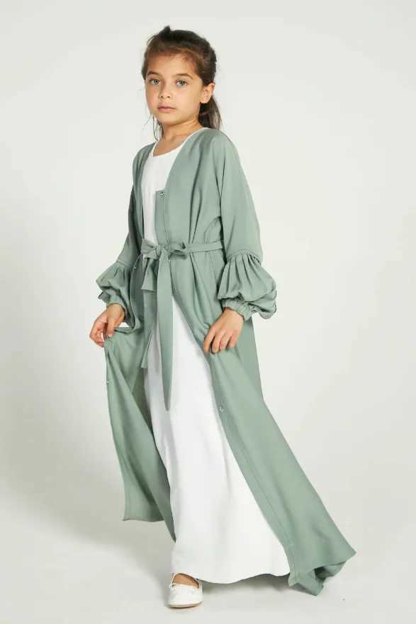 Ramadan Niqab Khimar Kids Muslim Abaya Dubai Turkey Islam Dress Prayer Clothes for Girls Ka Robe Femme Musulmane Jalabiya X250514