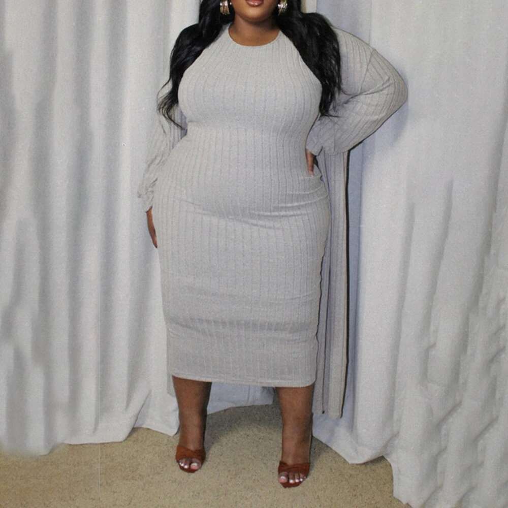 Plus Dress Women Clothing Oversized Fashion Korean Two-piece Suit Large Size Elegant Sexy Bodycon Shirt Dresses Female Skir
