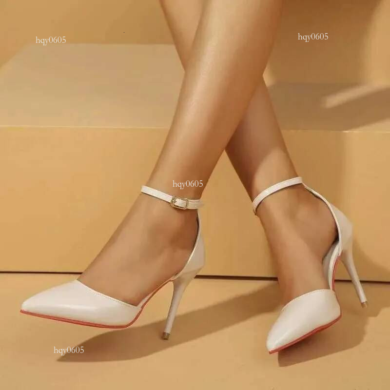 Top quality Brand High Quality New Style Free Delivery Designer 2024 Ankle Stiletto Dress Sandals Buckle Strap PU Thin Boots Fashion Office Work Women