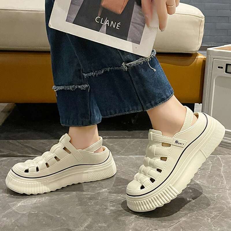 Summer Women Platform Rome Sandals Comfortable Street Clogs Outdoor Flats Shoes Soft Beach Slippers Indoor Slides 36-41