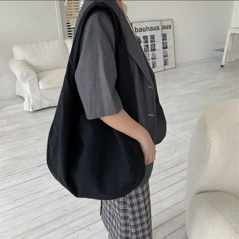 Women Canvas Crossbody Bag Oblique Cross Single Backpack Large Capacity Shoulder Retro Dumpling Hobos 250514