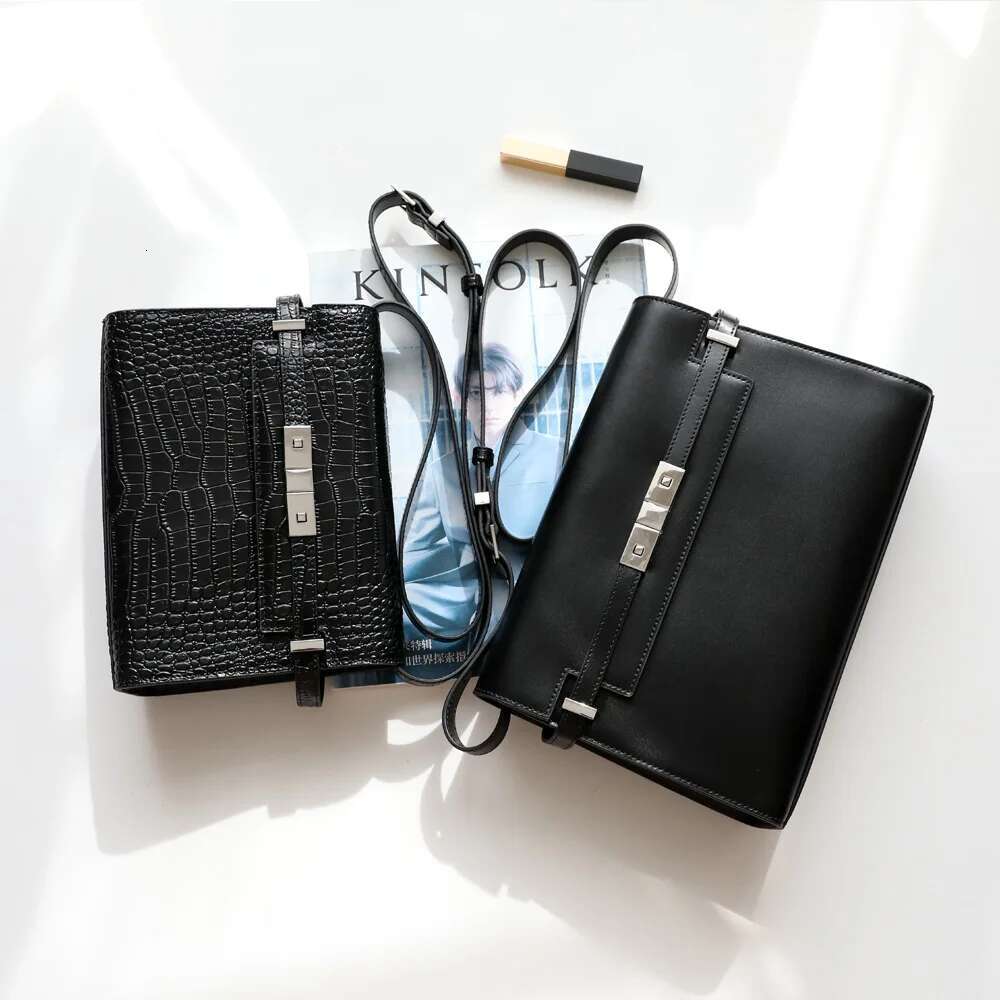 New Design Box Leather Women Diagonal Straddle Glossy Pattern Underarm Shoulder Crossbody Flip Pocket Women's Bag