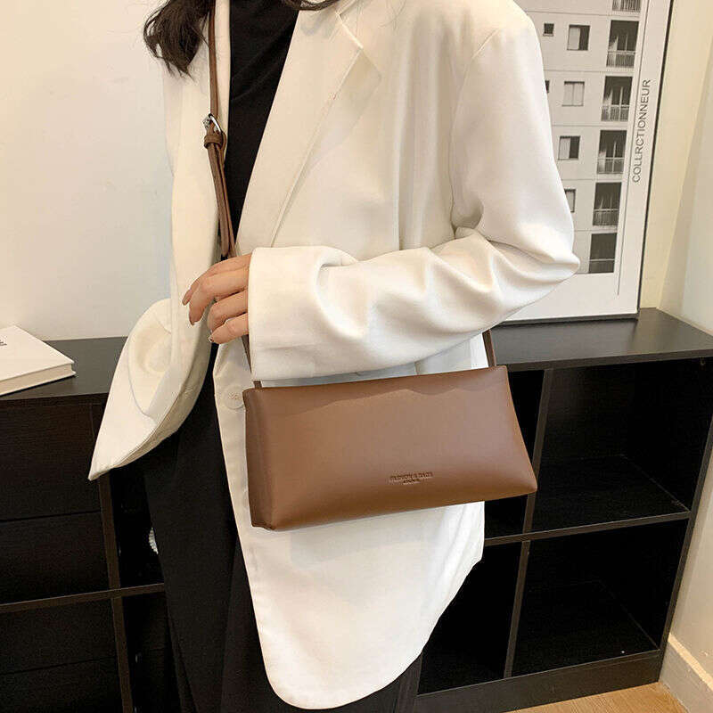 French stick armpit high-end niche design shoulder bag versatile simple square handbag fashionable and trendy women's bag