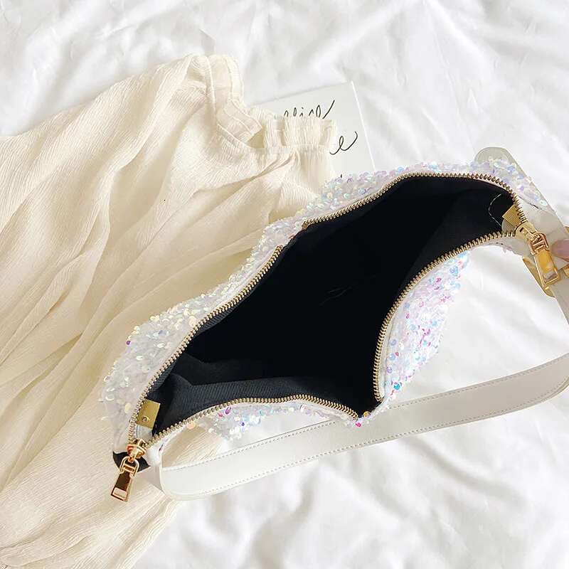 Shoulder Sequins Women Bags Designer Handbags Purse Fashion Shiny Large Capacity Hobos Lady Travel Shopping Totes Bag