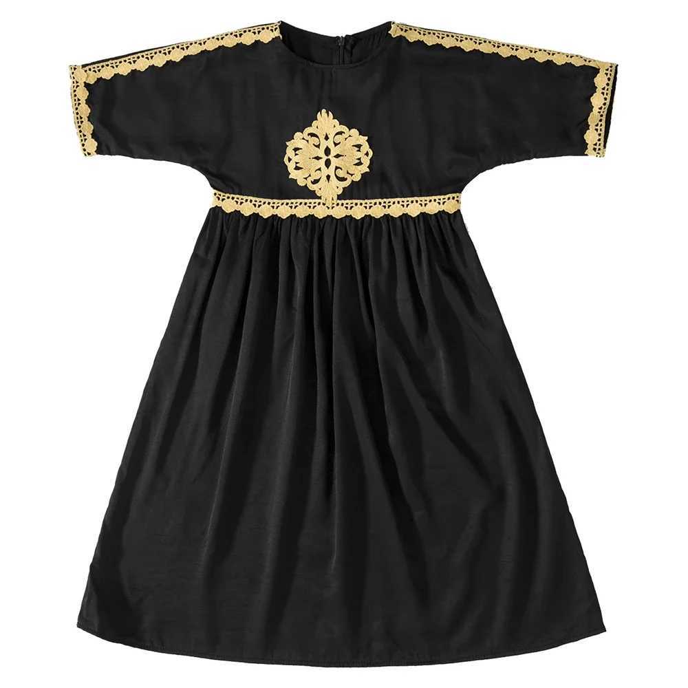 Eid Muslim Kids Girls Maxi Dress Ramadan Islamic Children Clothing Marocain Jalabiya Kaftan Dubai Turkey Abaya Arabic Robe Gown X250514