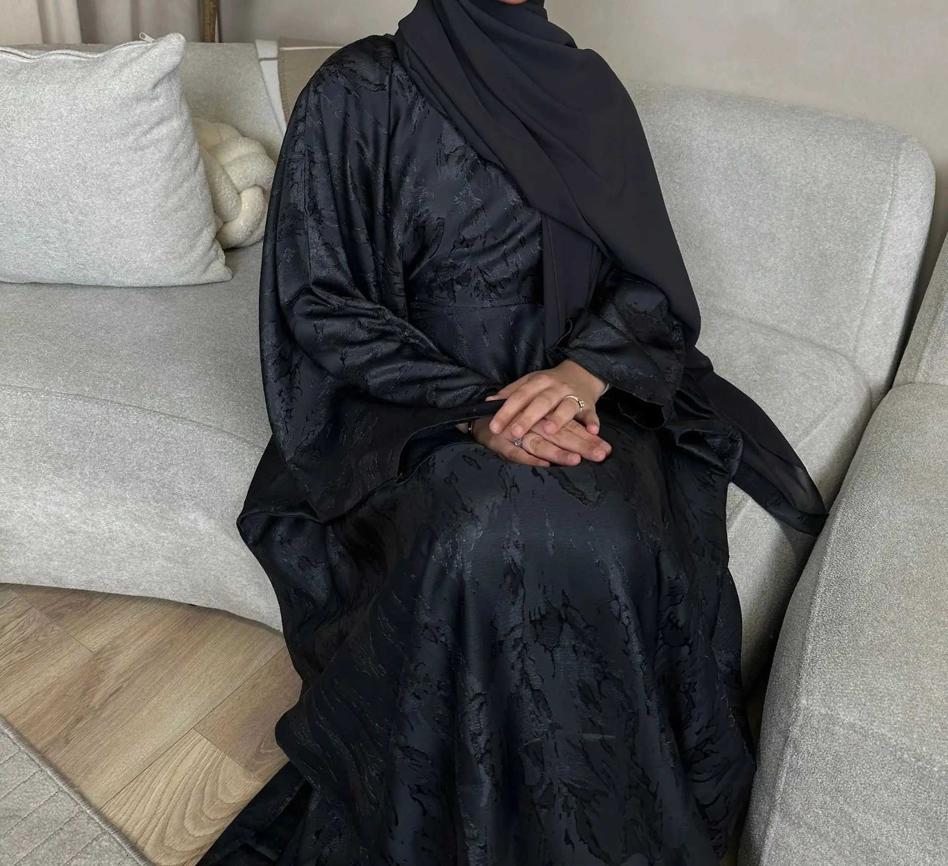 Ramadan 2 Piece Woman Muslim Sets Luxury Dubai Hijab Abaya Dress Islamic Party Modest Gown Arab Travel Clothing 2025 Turkey Robe X250514