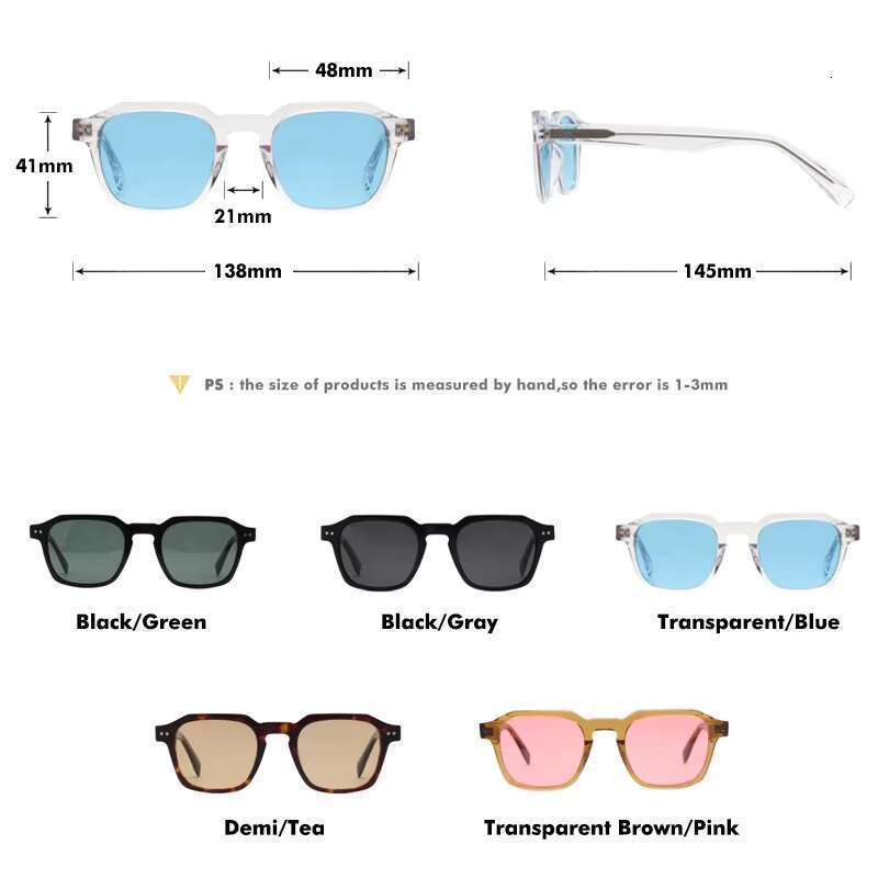 2025 Unisex UV400 Polarized Sunglasses with Acetic Acid Gradient Lens Fashion Design Gafas De Sol Polarizadas Logo