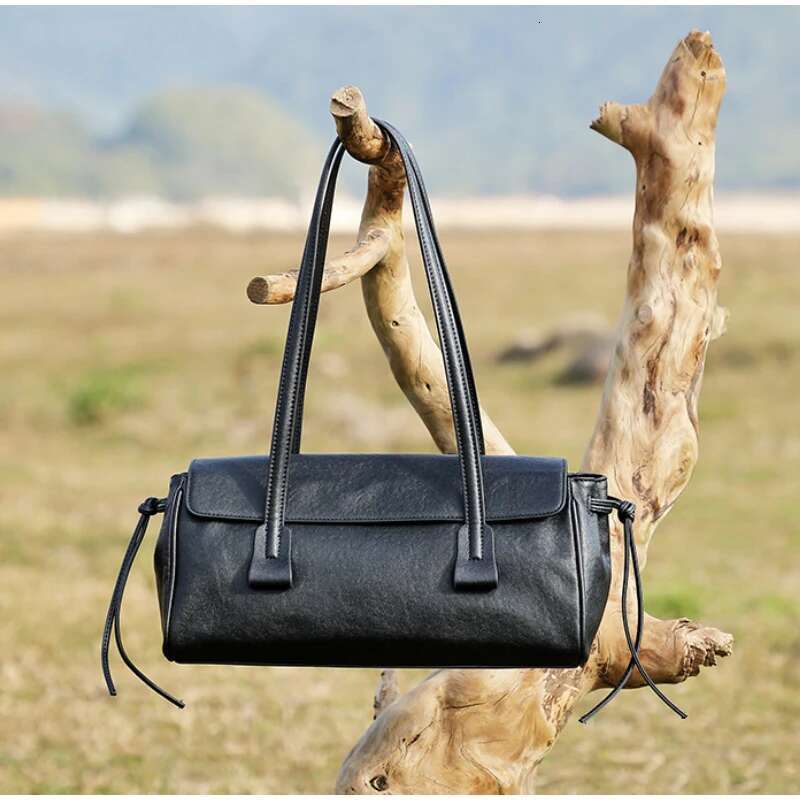 New Flap Women's Underarm High-Grade Handheld Pillow Popular Versatile Shoulder Soft Leather Horizontal Bag