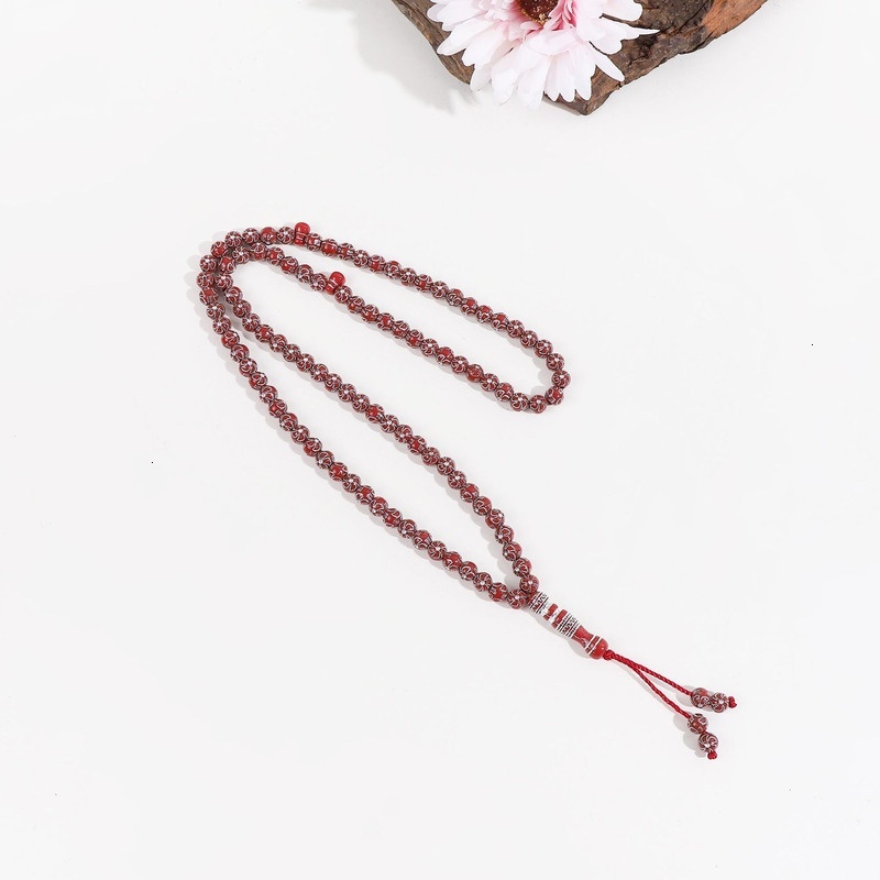 Prayer Muslim Saudi with 99 beads handmade bead imitation coral bracelet prayer jewelry