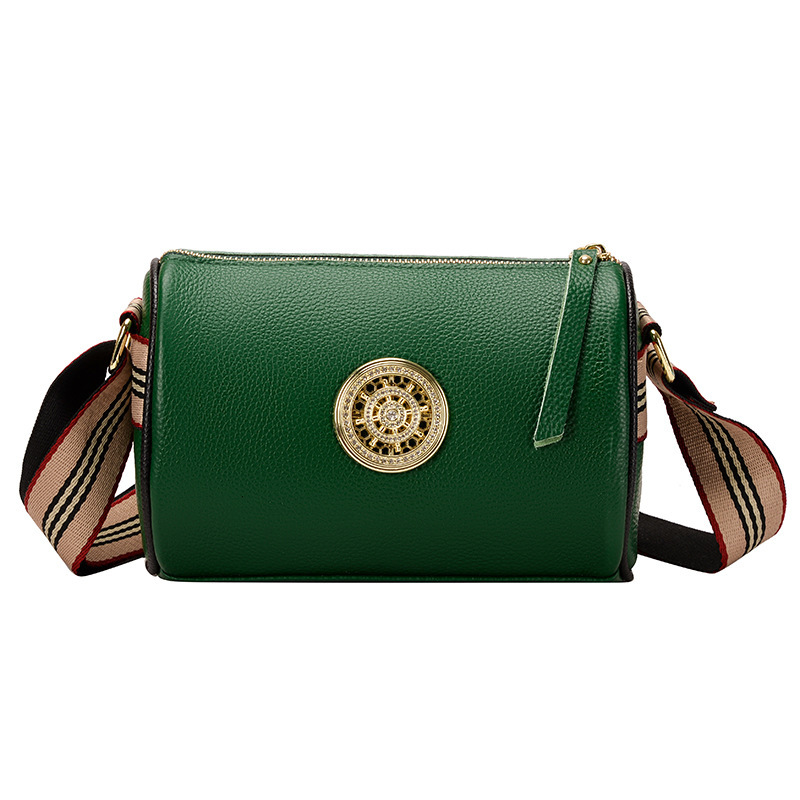 Top Quality New Free Designer Bag Made Of Genuine Leather For Women 2025 New Rotating Top Layer Cowhide Crossbody Bag Wide Shoulder Strap Pillow Bag