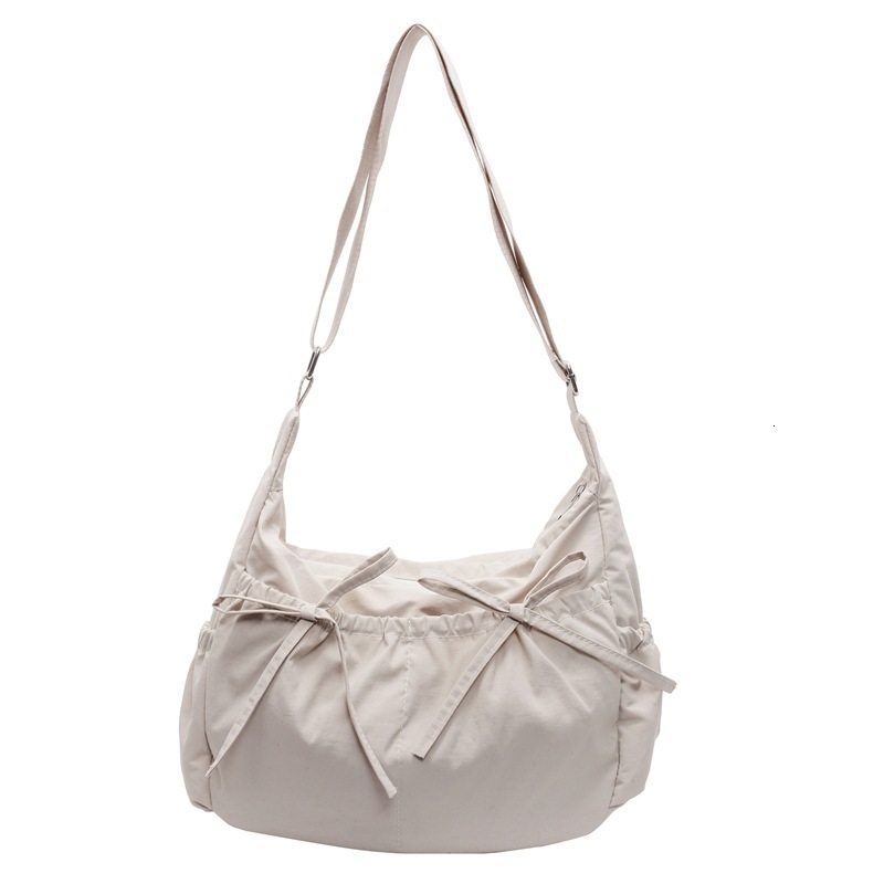Casual, pleated tote with large capacity, lightweight, suitable for travel, class, commuting, crossbody women's bag