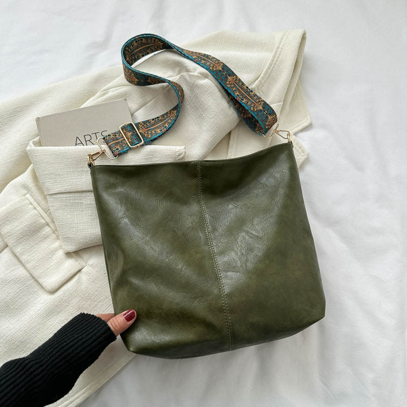 Free Delivery Designer Bag Soft Leather Large Capacity Fashionable Wide For Women In Early Autumn 2025 New Versatile Single Shoulder Crossbody Tote Tr