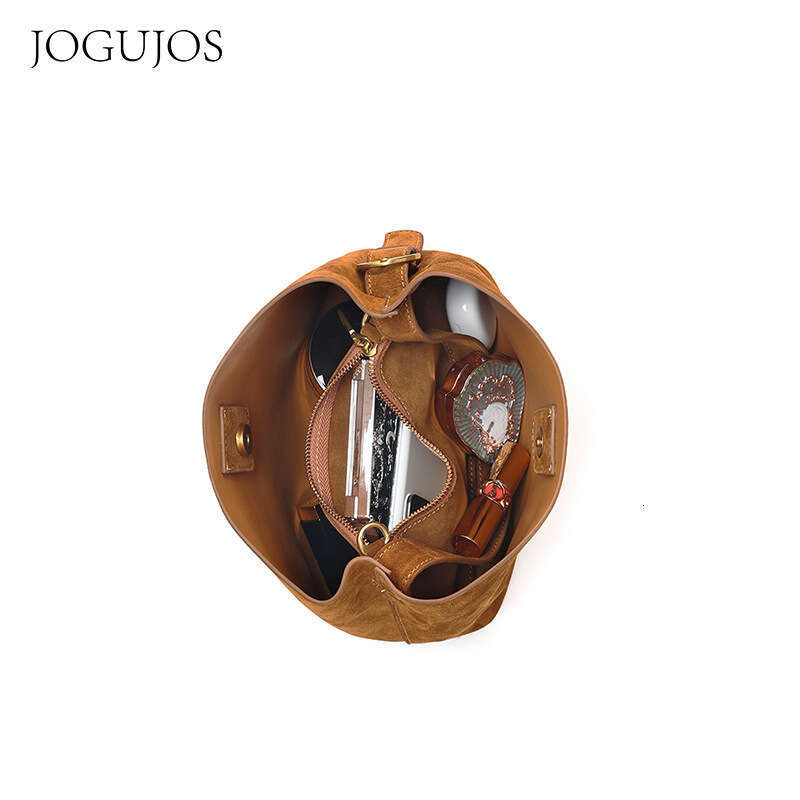 JOGUJOS Genuine Leather Casual And Fashionable Cowhide Shoulder Bag, Handbag, Multifunctional Women's Crossbody Bag