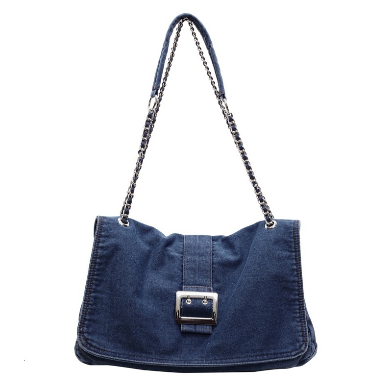 Designer Handbag Women S New Denim Fashion Chain Handheld Crossbody Single Shoulder Underarm Bag Mini Storage Bag Free Shipping