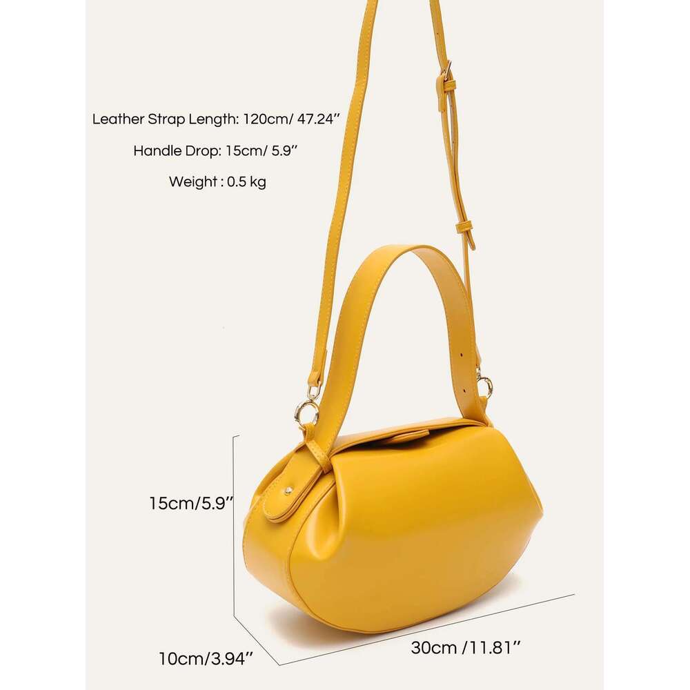 CEZIRA Women Fashion Designer PU Vegan Leather Handbags Niche Brand Rugby Shape Top-Handle Bags Crossbody Shoulder Purses Daily