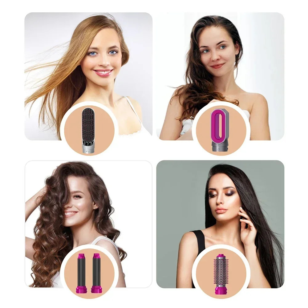 5-in-1 Multi-function Hair Dryer Hair Straightener Curling Iron Curling Iron with Hair Brush Air Comb Styling set 250513