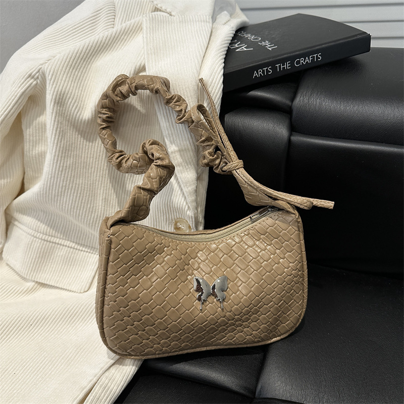 Solid Color Oil Luxury Bag Leather Versatile New Free Delivery Designer Bag Highend Texture Niche Underarm Bag 2025 Large Capacity Design Stylish Cros